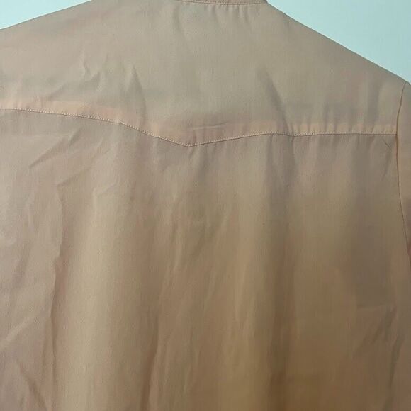 American Eagle Western Coastal Cowgirl  Pink Button Down Shirt w/Beads & Studs M - Picture 5 of 6